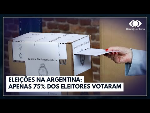 Eleições na Argentina: apenas 75% dos eleitores votaram | Jornal da Band