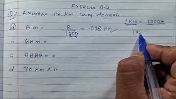 Class 6 - Exercise 8.4 - Q 4 | Express as km using decimals