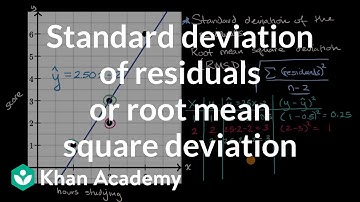 Standard deviation of residuals or root mean square deviation (RMSD) | AP Statistics | Khan Academy