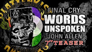 Final Cry - Words Unspoken