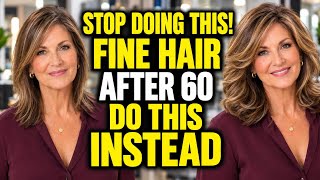 5 Hair Styling Mistakes Women Over 60 With Fine Hair Should Avoid.