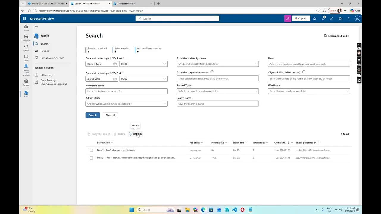 Как узнать, кто удалил лицензию из учетной записи пользователя в Office 365