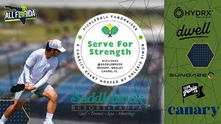 Serve For Strength Charity Pickleball Event Presented by Valerie Simon - Saddlebrook Resort