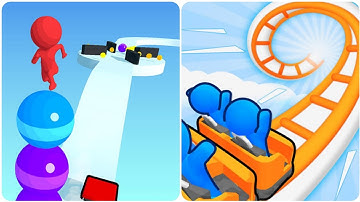 Stack Rider 3D Vs Runner Coaster 3D : Max Levels & New Updates!