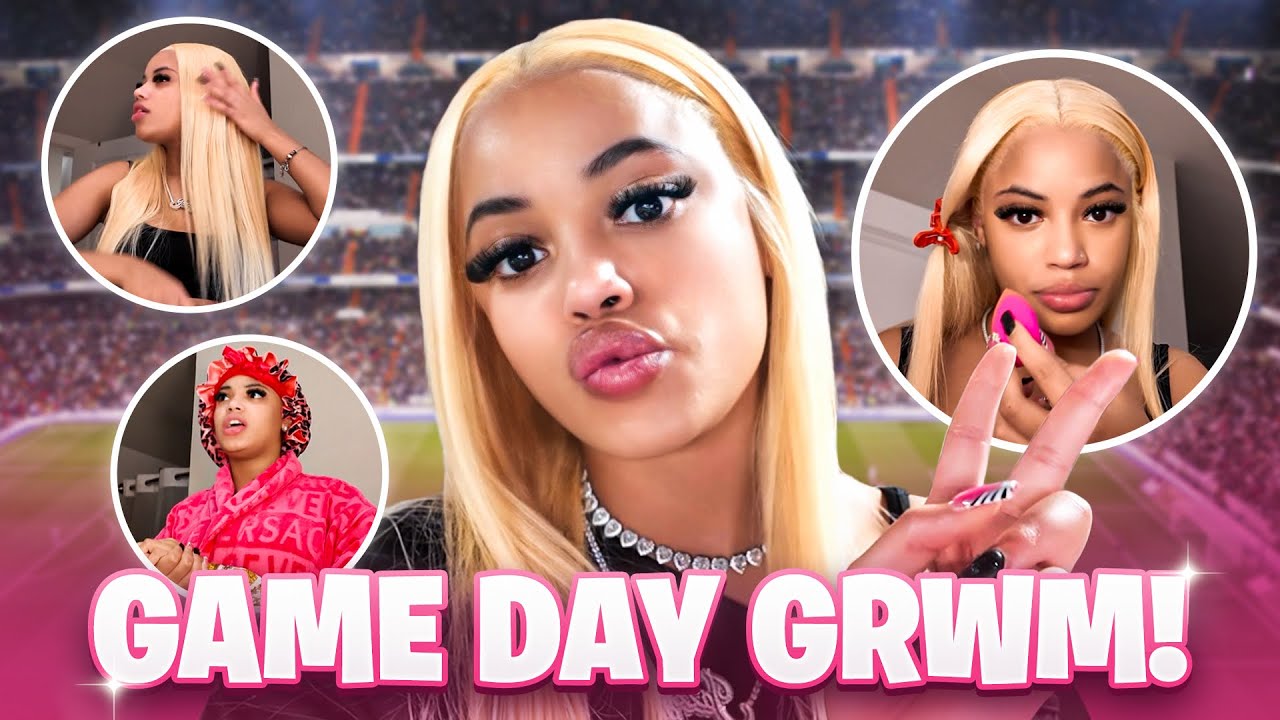 GRWM 💕 И я сходила на футбольный матч… в конце становится безумно 😳