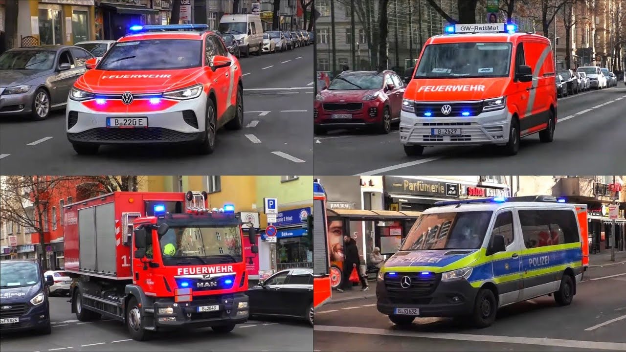 [🔥WOHNUNG IN VOLLBRAND🚨] Einsatzfahrten 》KdoW A-Dienst uvm. || Berliner Feuerwehr / +Einsatzstelle