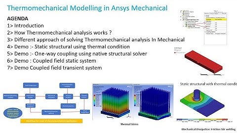 Ansys Mechanical Discussion 6 : Introduction to Thermomechanical Modelling in Ansys Mechanical