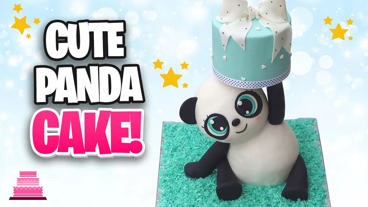 CUTE PANDA BEAR CAKE