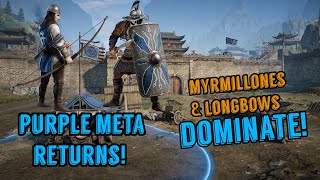 Myrmillones & Longbows DOMINATE Dasuo Attack | Conquerors Blade Siege Gameplay (Season 15 Bow)
