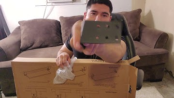 S Stand Up Desk Store 📥 Clamp-On Retractable Adjustable Keyboard Tray (Unboxing)