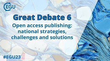 #EGU23 GDB6 - Open access publishing: national strategies, challenges and solutions