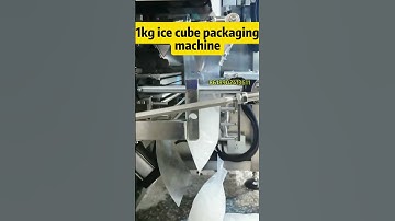 Ice  packaging machine packs ice tube, ice cube , flake ice, 1-5kg etc.#icepackagingmachine