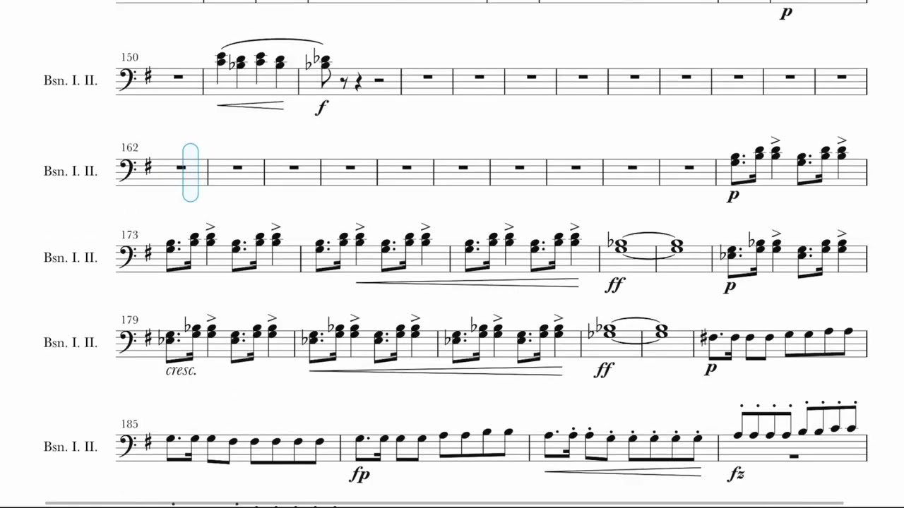 Dvorak - Symphony No 9 - IV Allegro -  Bassoon (from the New World 신세계 교향곡 4악장 바순)