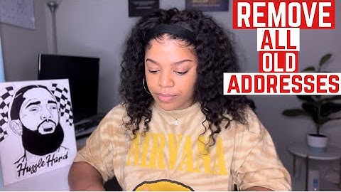 REMOVE OLD ADDRESSES FROM CREDIT REPORT!