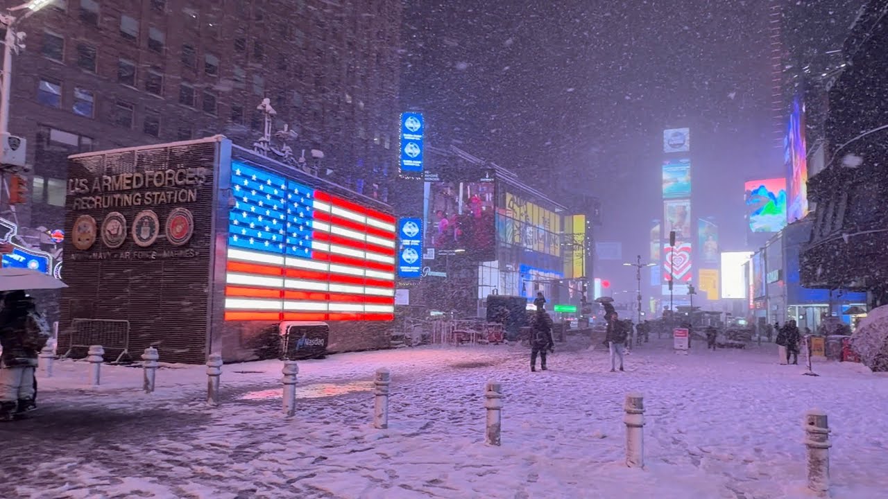 Times Square Blizzard - Biggest Snowstorm of 2026 ❄️