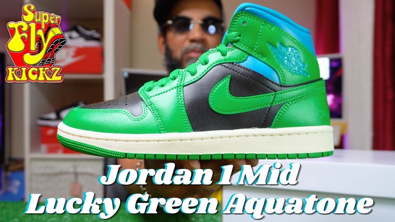 Air Jordan 1 Lucky Green Aquatone Mid For The Ladies Is Fire Too (2023)  