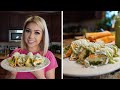 Flautas de Rajas con Queso | Cheese Flautas | Avocado Salsa