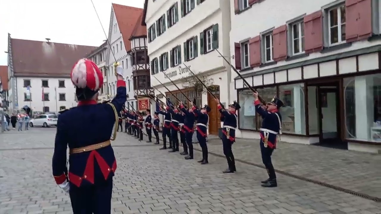 Feierlicher Fahnenappell zur jährlichen Korpsversammlung am 22.04.2023