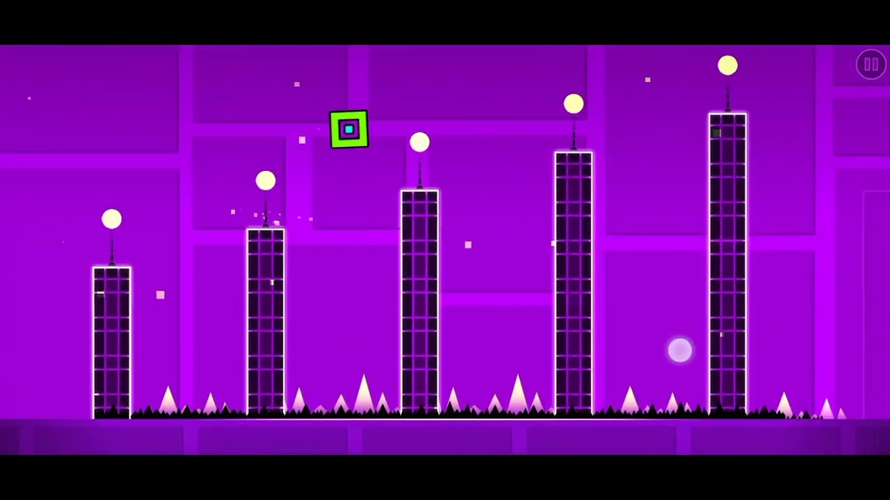 playing geometry dash for the first time - YouTube