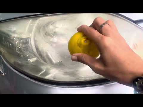 Kulabo ba ang headligth ng car ninyo try lemon and baking soda