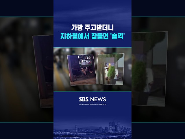 지하철에서 잠들면 '슬쩍' #shorts