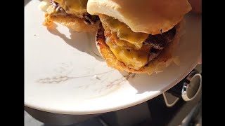 Ninja Woodfire Outdoor Grill  SMASH Burgers!