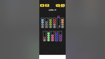 How to Sort hidden Balls without using reverses | Ball Sort Level 77 #ballsort #puzzle #solution