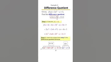 Master the Difference Quotient FAST! | Step-by-Step Breakdown 🧠📐 Example 3