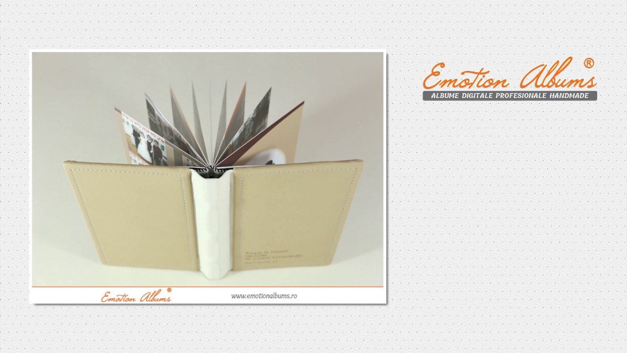 Album foto in doua culori | Albume digitale fotocarte de nunta sau botez | Emotion Albums