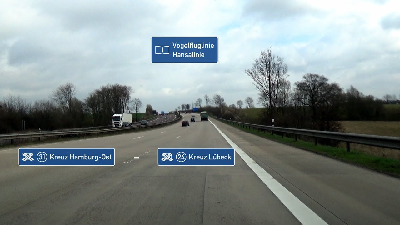 🇩🇪 A1: AK Hamburg-Ost - AK Lübeck (3,5x)