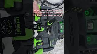 2 small issues.  EGO SNT2807 28-in two stage snowblower