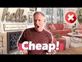 Interior design mistakes making your home look cheap