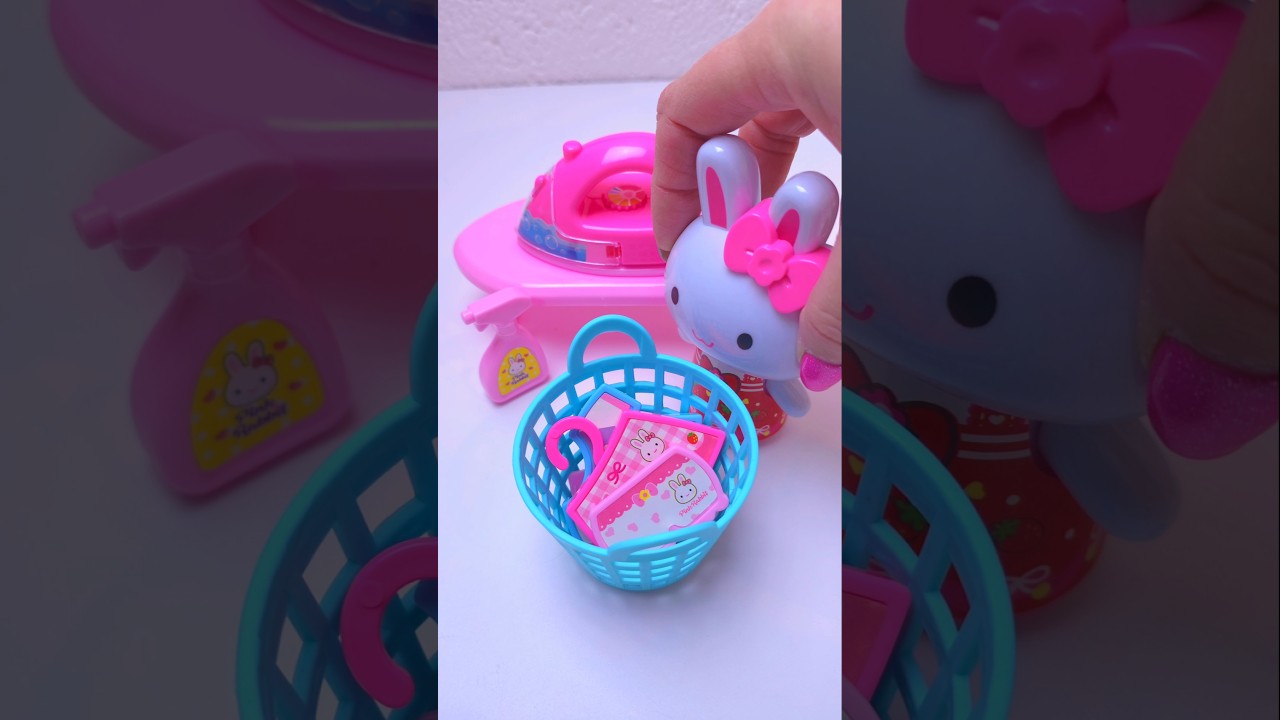 💕𝐒𝐀𝐓𝐈𝐒𝐅𝐘𝐈𝐍𝐆 𝐰𝐢𝐭𝐡 𝐔𝐍𝐁𝐎𝐗𝐈𝐍𝐆 Cute Pink Rabbit Laundry Set | 