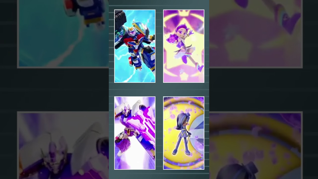 Karakter Metal cardbot dan Rainbow bubblegem bersama teman dekatnya