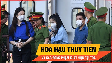 Những hình ảnh đầu tiên của hoa hậu Thùy Tiên, Hằng Du Mục và Quang Linh Vlogs tại tòa| Thời sự