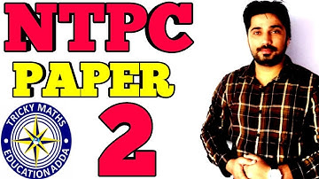 NTPC PAPER SOLUTION || PAPER 2||