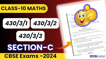 Class 10 maths paper solution 2024 | 11 Mar 2024 | MATHS(Basic) Paper Code 430/3/1, 430/3/2, 430/3/3