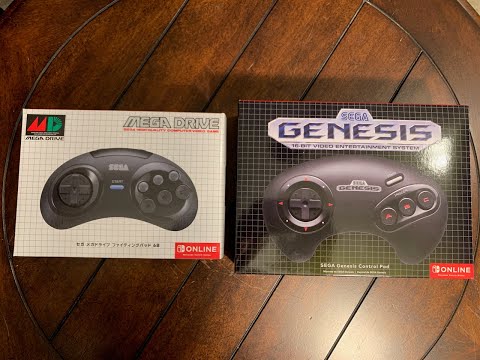 Comparing the Sega Genesis 3 button vs 6 button Nintendo Switch Controllers (Online Expansion)