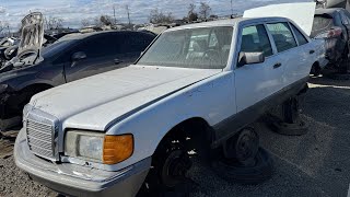 Super Clean 1987 Mercedes-Benz W126 420SEL at Junkyard in California
