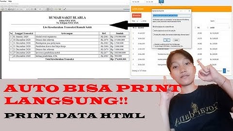 Print data pada HTML ke format .pdf | VLY Studio | CI