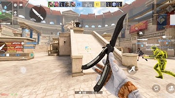 Alpha Ace Butterfly Blade Fight Mode Gameplay - CSGO Mobile Clone Game - The Origin Mission FPS Game