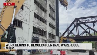 Work begins to demolish Central Warehouse in Albany