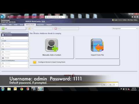 COTG Quick Solutions - Adding Email & Fax Contacts Xerox 58 and 78 Series