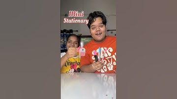 My Sister Vs Me : Who will make the best Mini Stationary #shorts