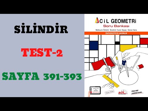 Silindir - Test 2 (ACİL GEOMETRİ SORU BANKASI)