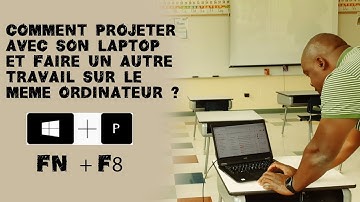 Comment projeter avec son laptop et faire un autre travail sur le même ordinateur ?