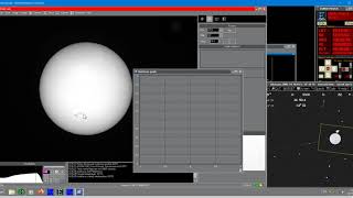 CCDCiel program demonstration, auto focus on the Sun