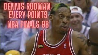 Dennis Rodman Every Points NBA Finals 1998 Series Chicago Bulls vs Utah Jazz