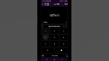 Math Tricks - Training mode - Square numbers between 100 and 109 - level 022 (Number Keyboard)