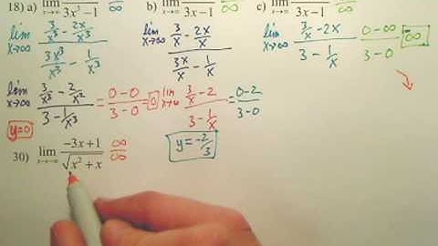 3.5a Limits at Infinity - Calculus
